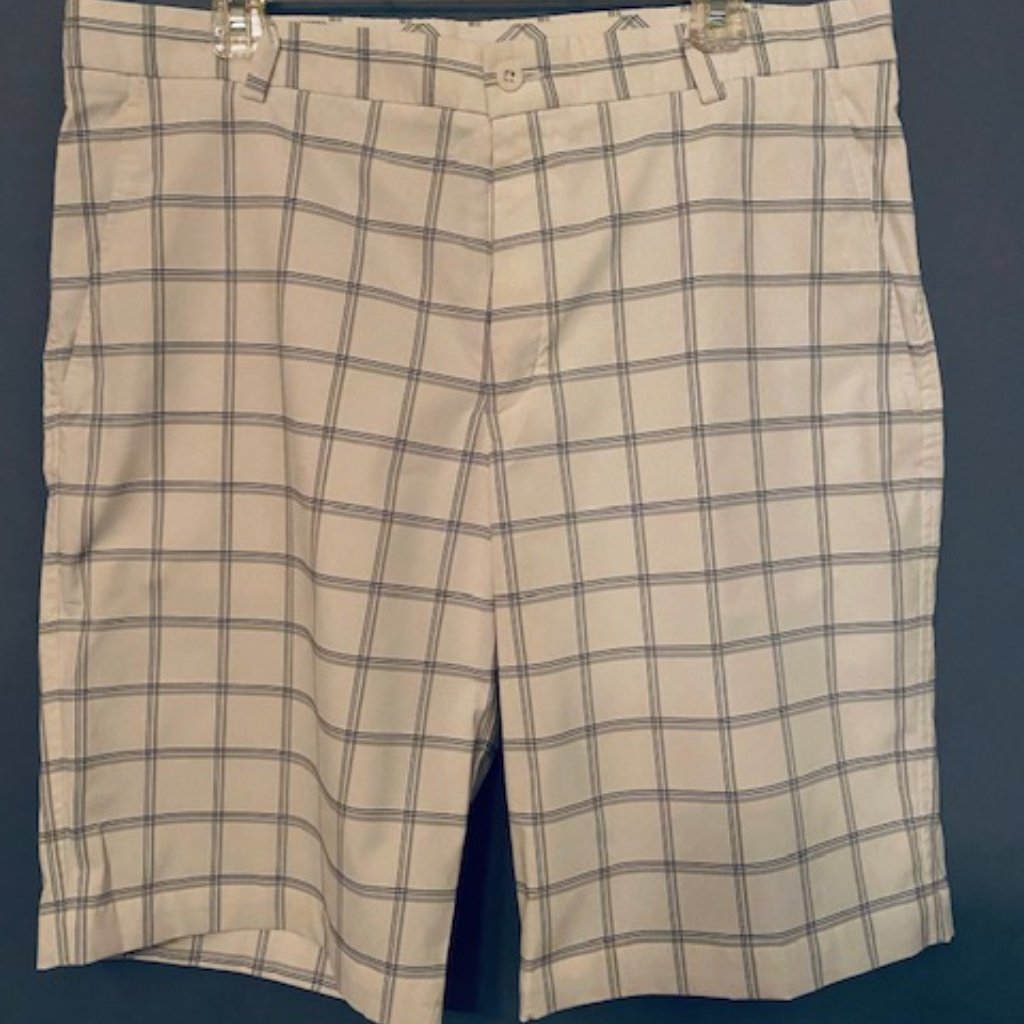 Nike Golf Shorts - Windowpane Plaid Size 36